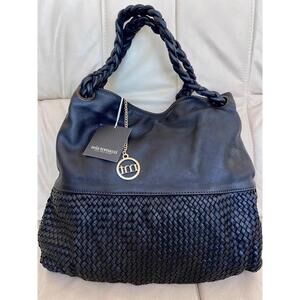 NWT Mia Tomazzi Italy Luxury Black Cargo Bag | Leather | Dust Bag | MSRP €549|